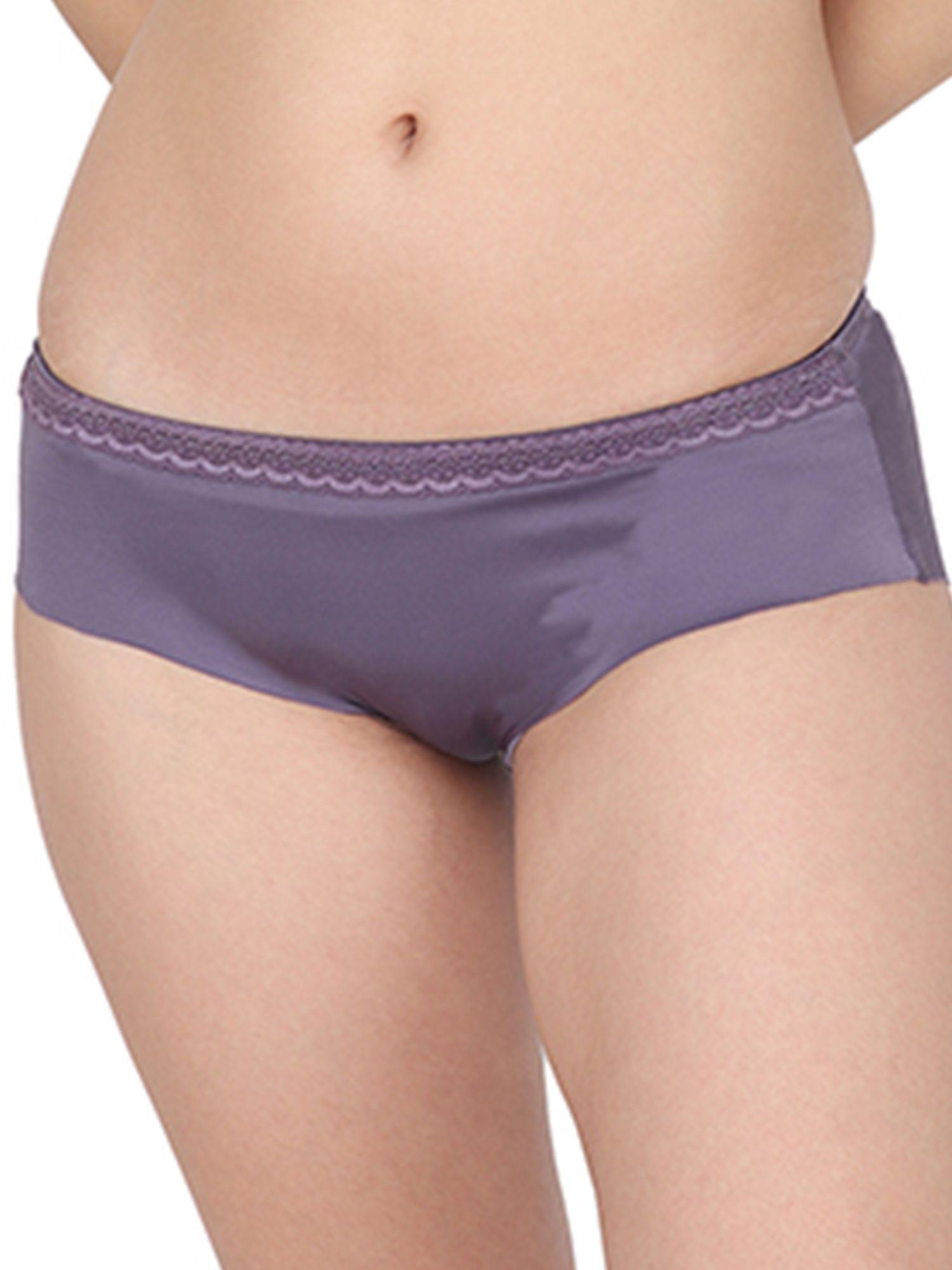 beautiful basis - dark purple seamless panty