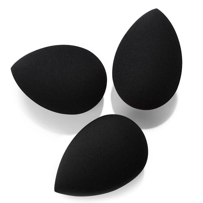 beautiliss black soft microfiber beauty blend makeup perfecting sponge applicator puffs