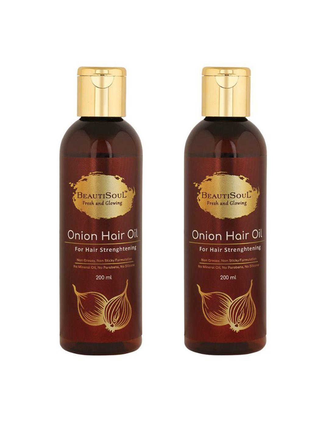 beautisoul set of 2 onion hair oil 400ml (200 ml x 2)