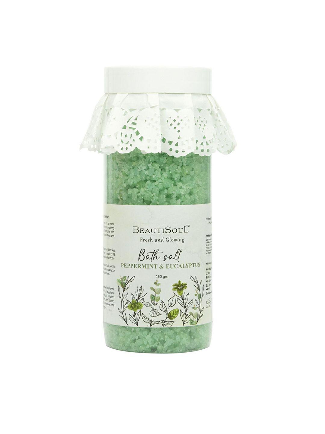 beautisoul peppermint and eucalyptus bath salt and foot soak 450g