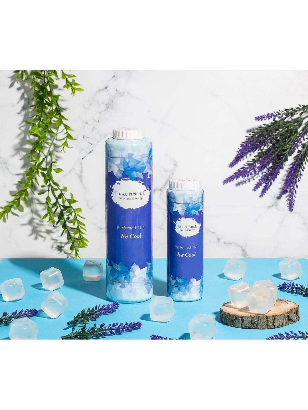 beautisoul set of 2 ice cool perfumed talcs