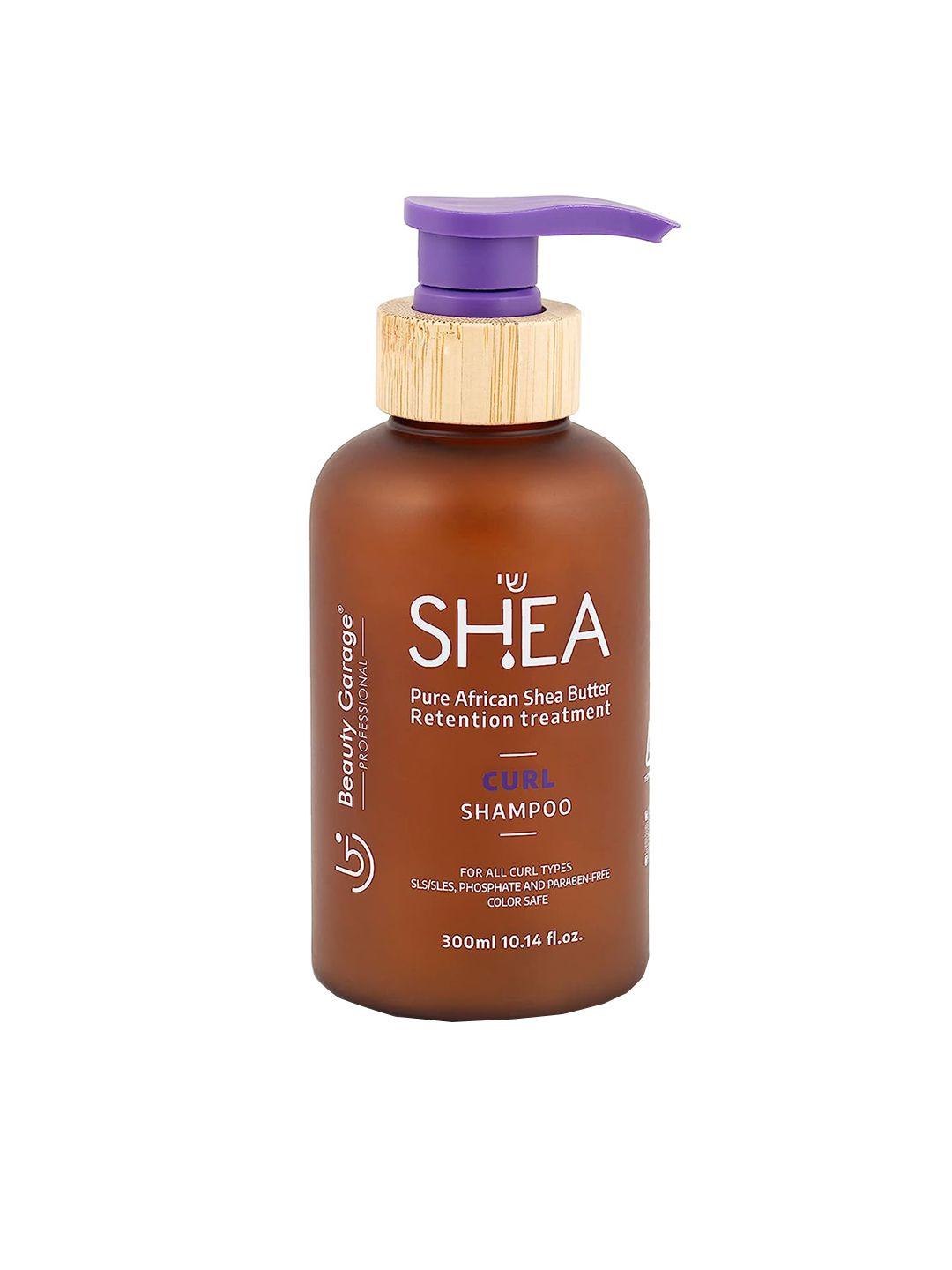beauty garage shea pure african shea butter retention treatment curl shampoo - 300ml