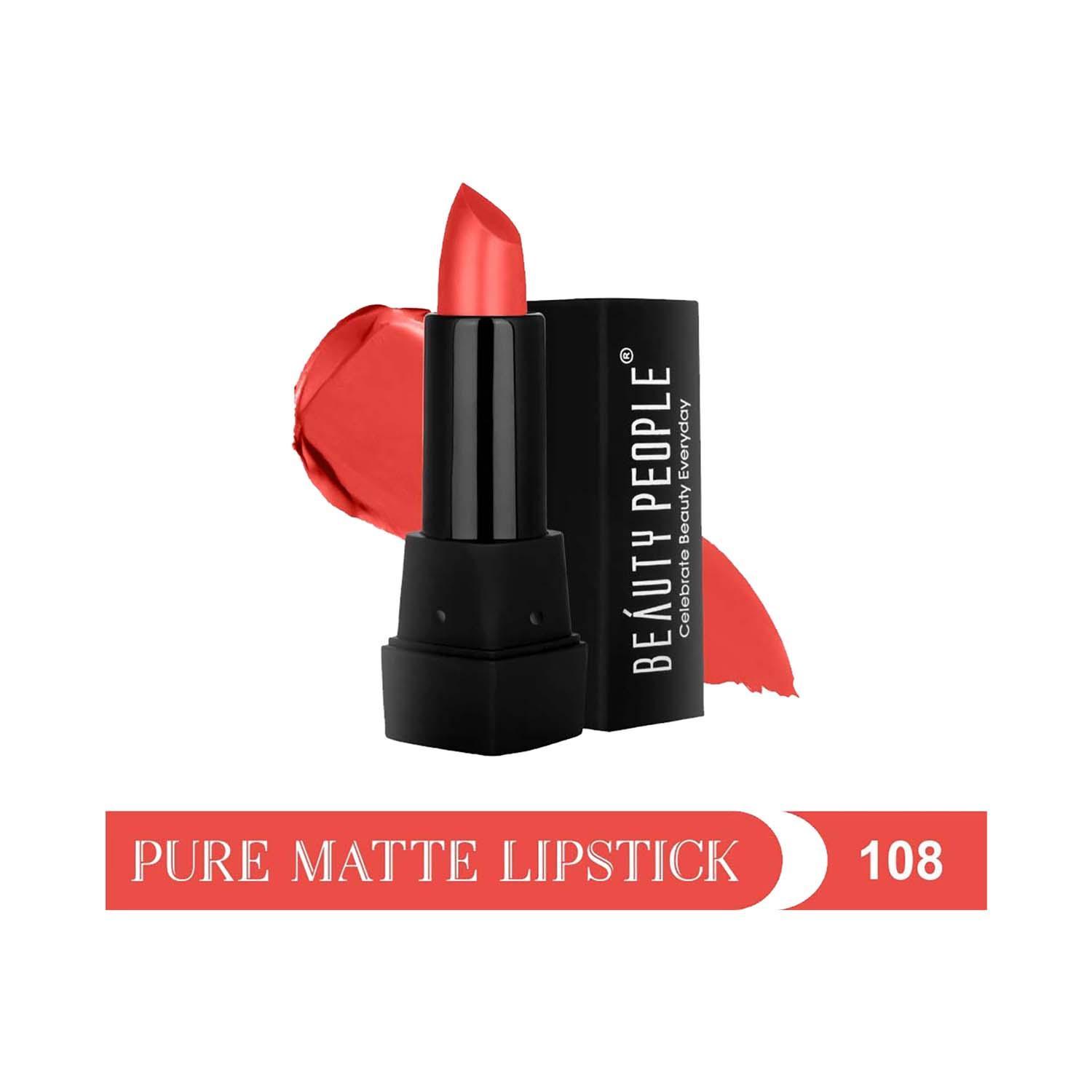 beauty people pure matte lipstick - 108 rust have (3.8g)