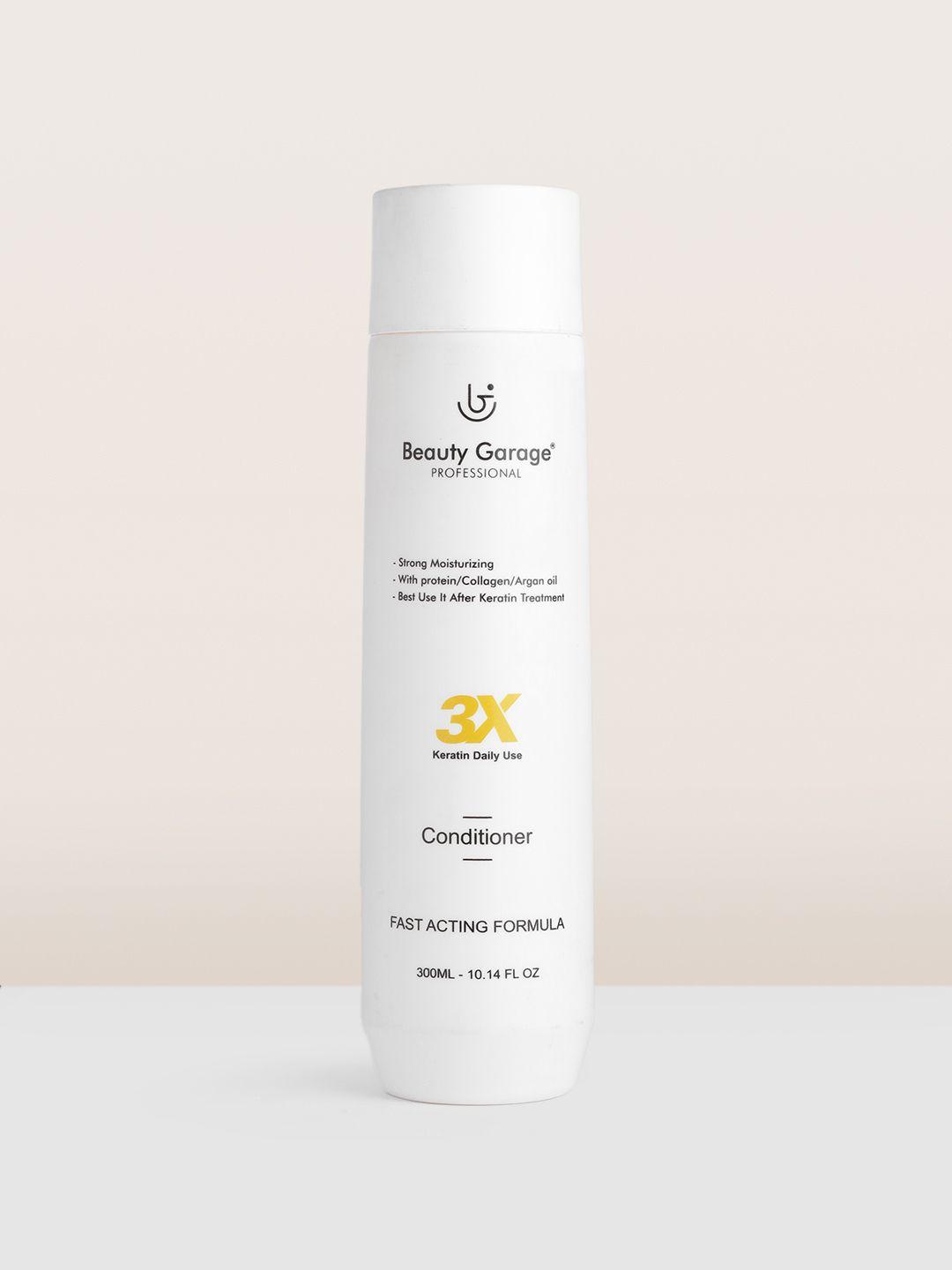 beauty garage sulfate-free 3x keratin daily use conditioner - 300 ml