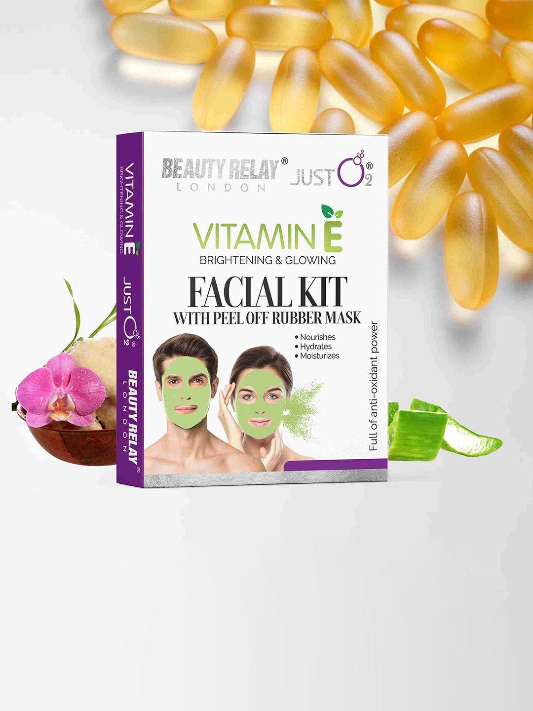 beautyrelay london vitamin e facial kit with peel of rubber mask 59g