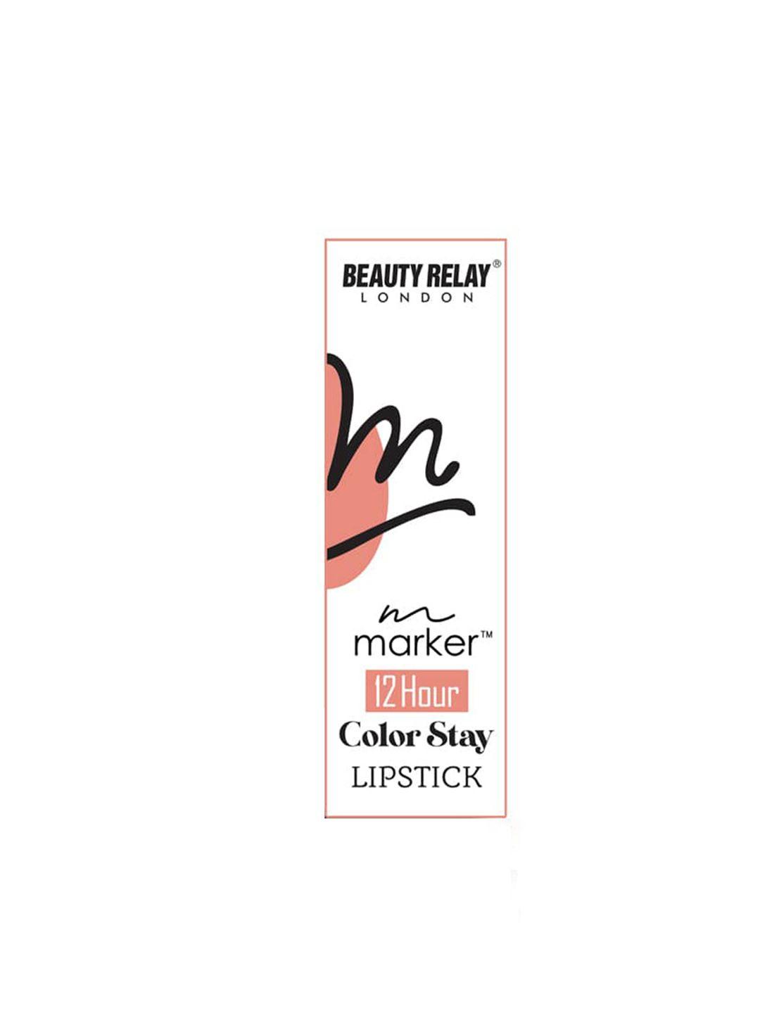 beautyrelay london 12 hour color stay lipstick with vitamin c 3.5g - mauve pink