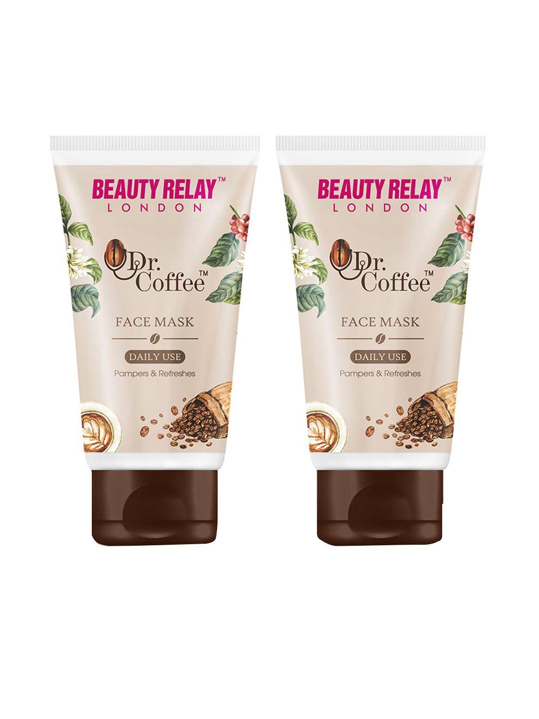 beautyrelay london dr. coffee face masks 200g - buy 1 get 1 free