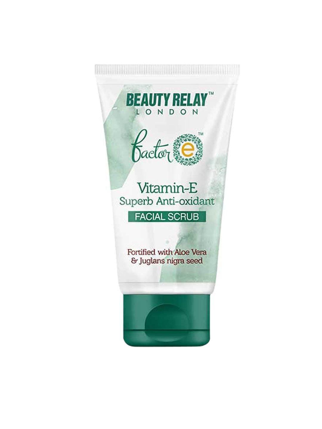 beautyrelay london factor e vitamin-e superb anti-oxidant face scrub with aloevera - 180 g