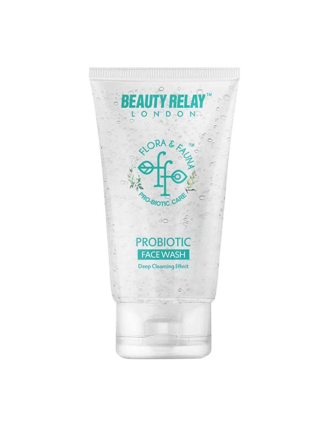beautyrelay london flora & fauna probiotic face wash with british rose 200ml