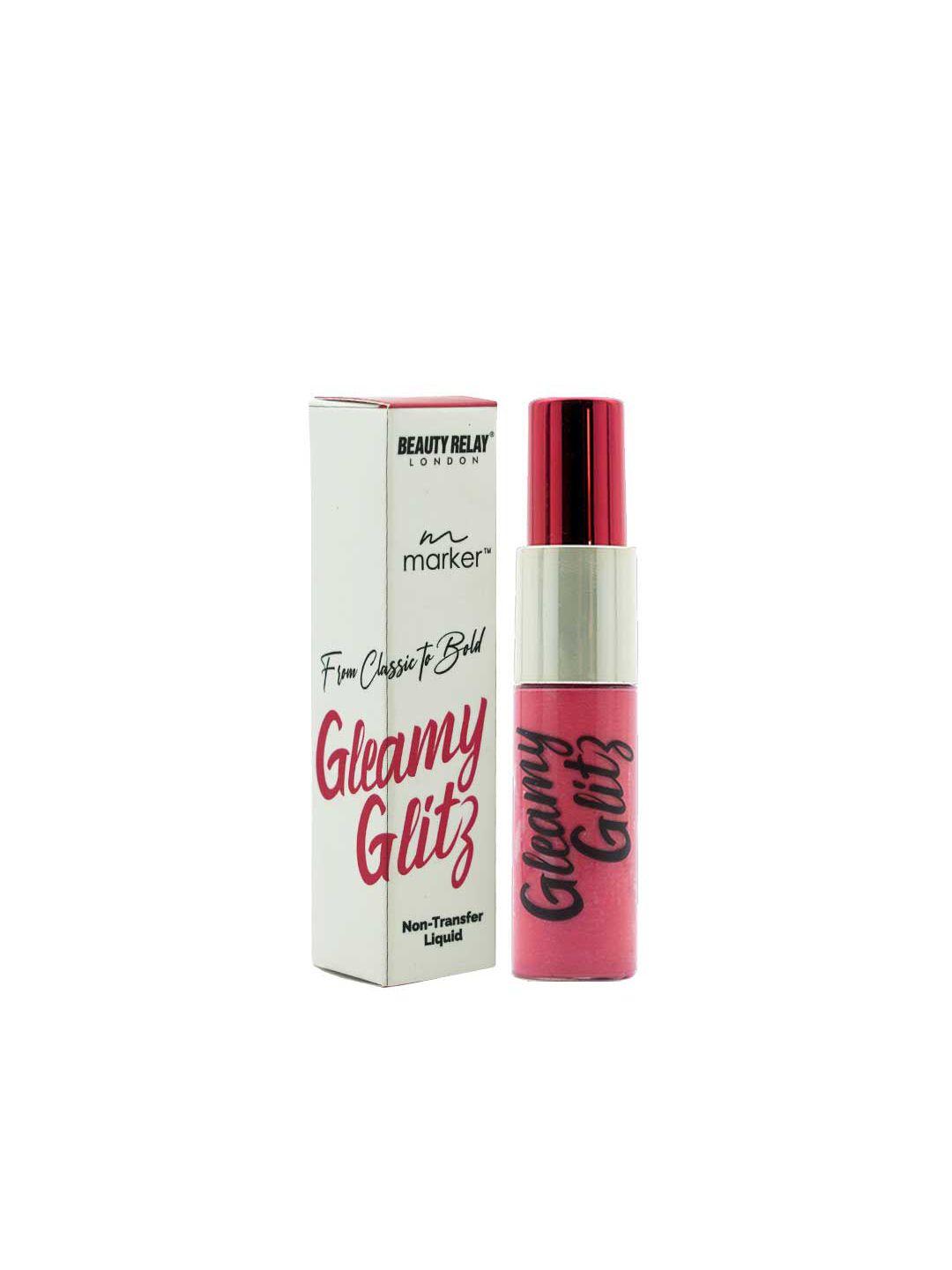 beautyrelay london gleamy glitz from classic to bold non-transfer lipstick 10g-nude pink
