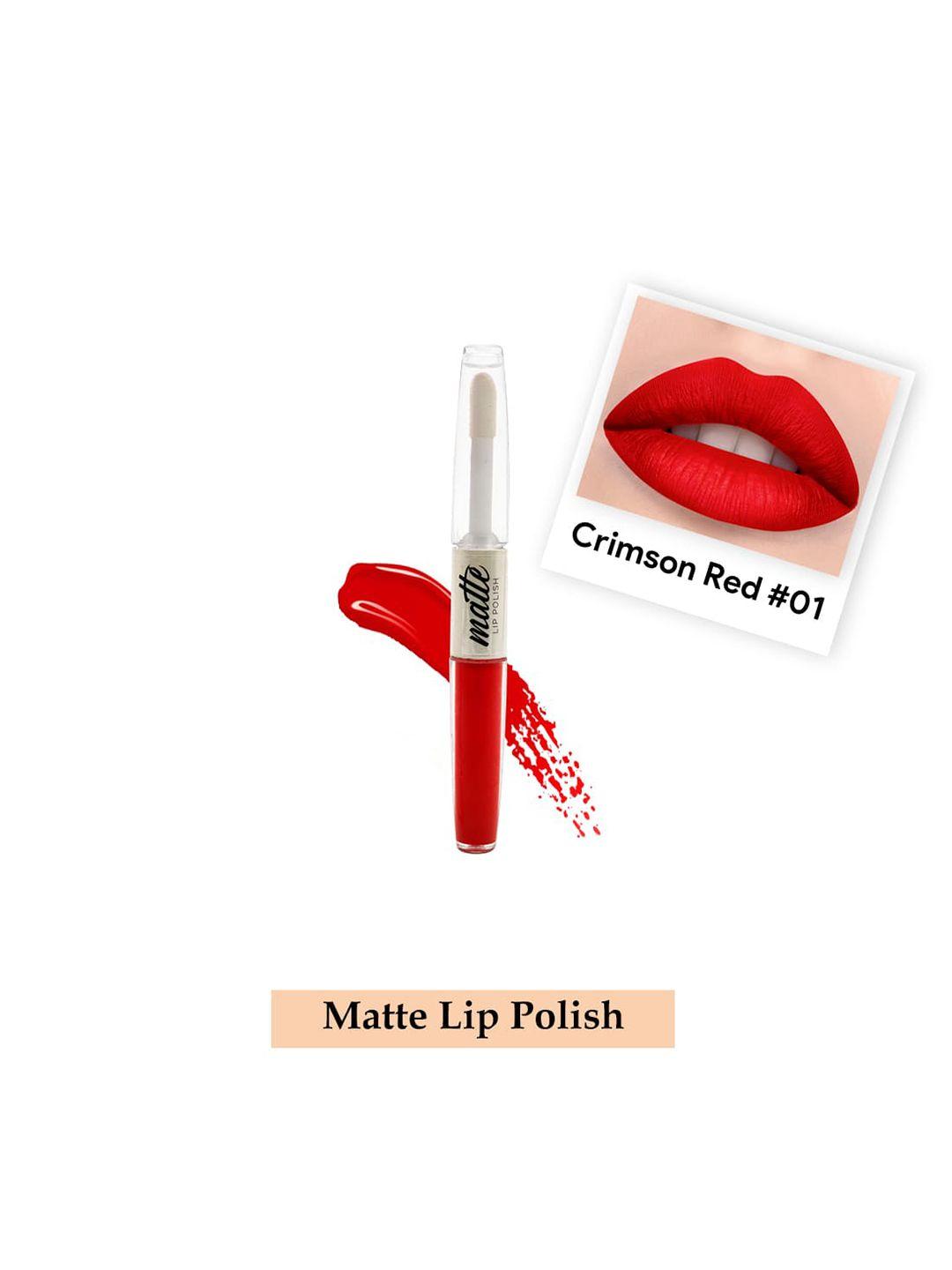 beautyrelay london marker 24 hours comfortable color 2 in 1 matte lipstick 5g - crimson red 01