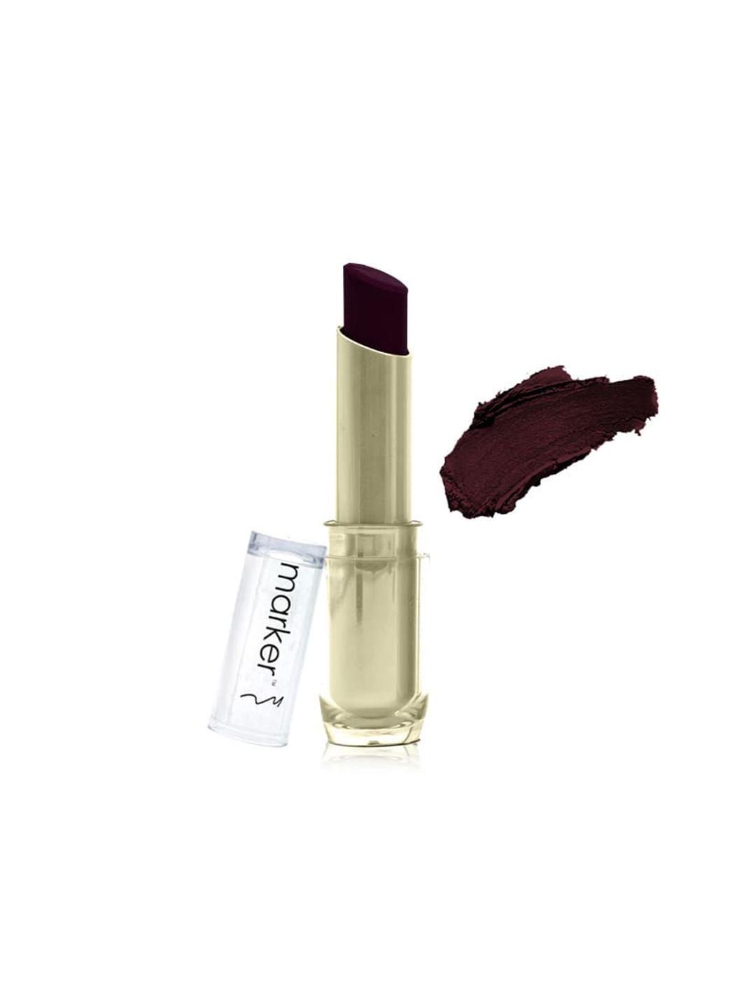 beautyrelay london marker shine glamm lipstick 3.5g- umber