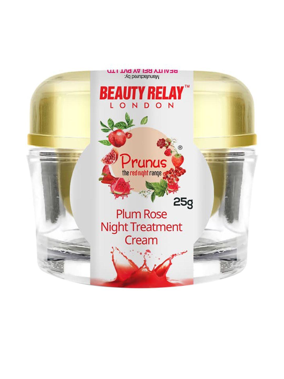beautyrelay london prunus plum rose night treatment face cream - 25 g