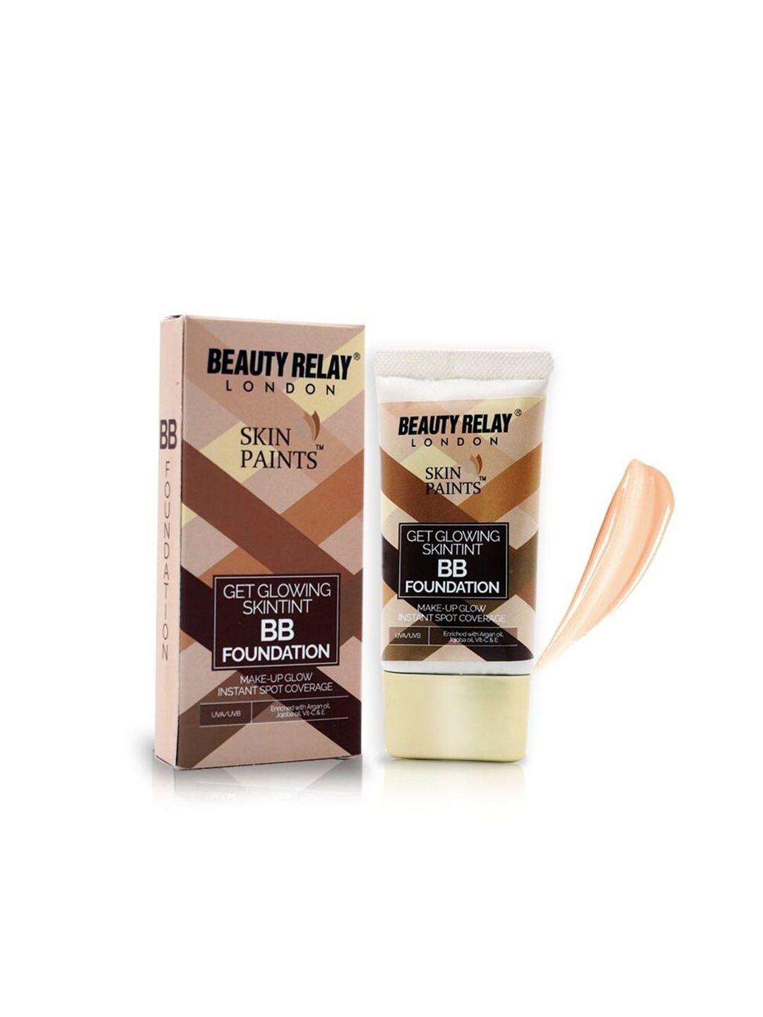 beautyrelay london skin paints get glowing skintint bb foundation 30g - classic ivory 120