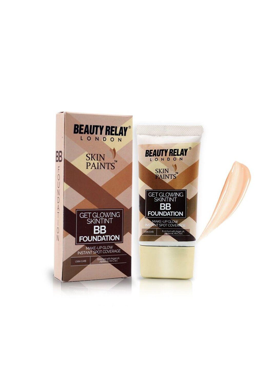 beautyrelay london skin paints get glowing skintint bb foundation 30g - soft tan 228