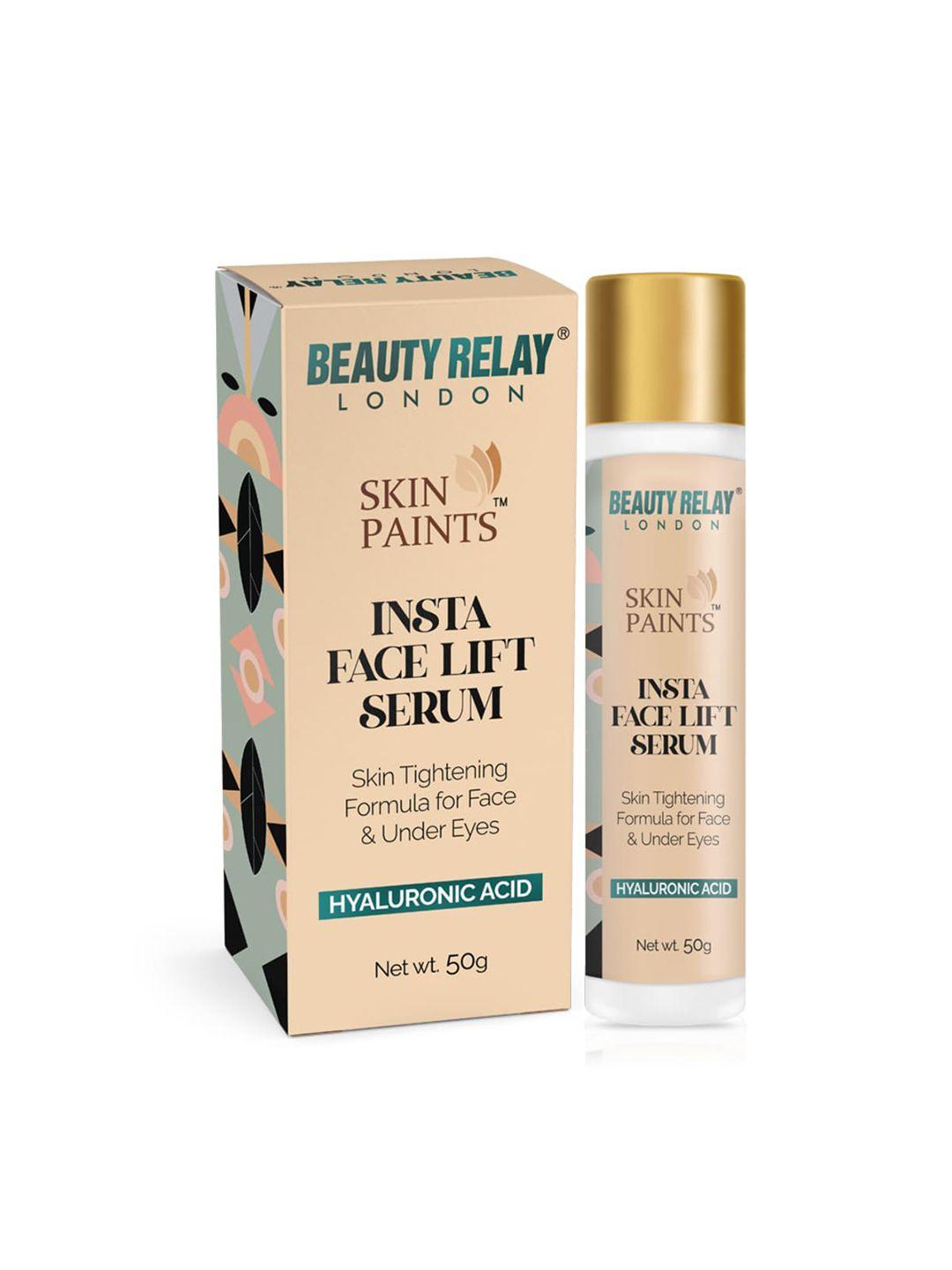 beautyrelay london skin paints insta face lift serum with hyaluronic acid - 50g