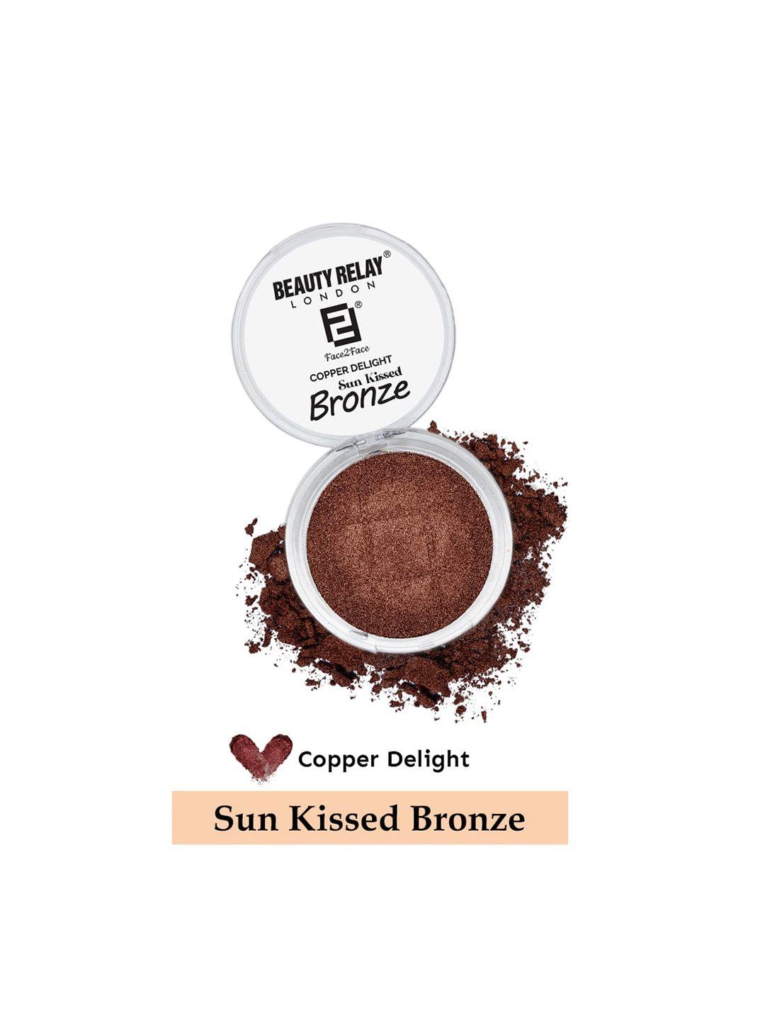 beautyrelay london sun kissed bronze palette instant bronzed glow - copper delight 12 g