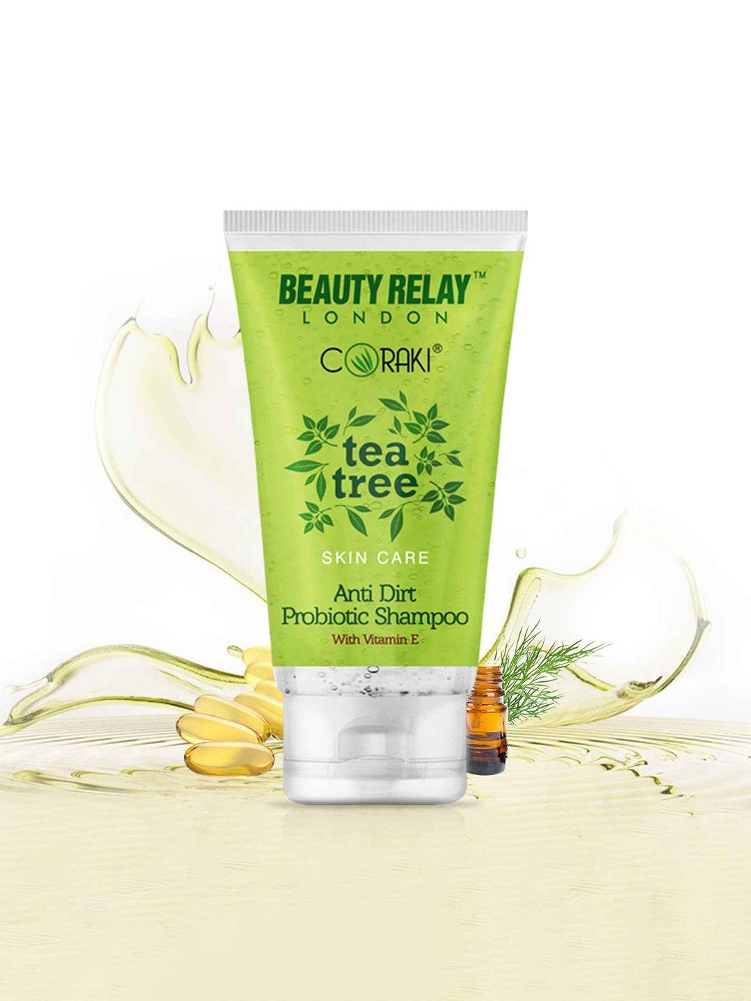 beautyrelay london tea tree anti dirt probiotic shampoo - 200ml