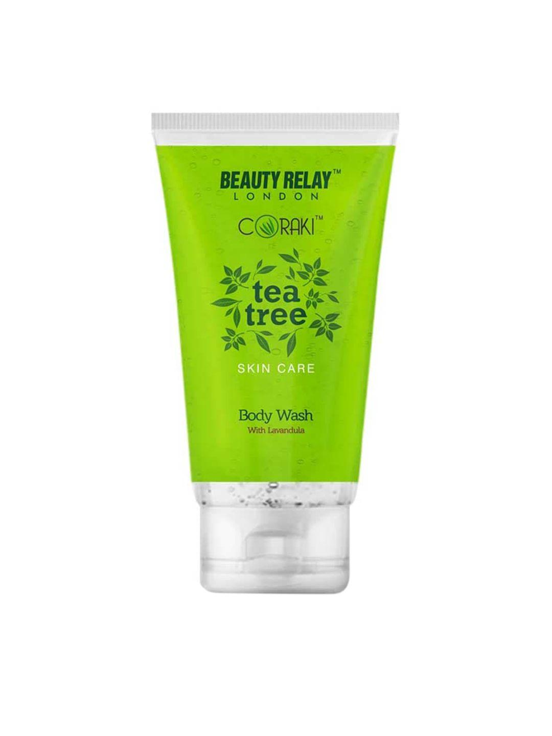 beautyrelay london tea tree body wash with vitamin e & lavender - 200ml