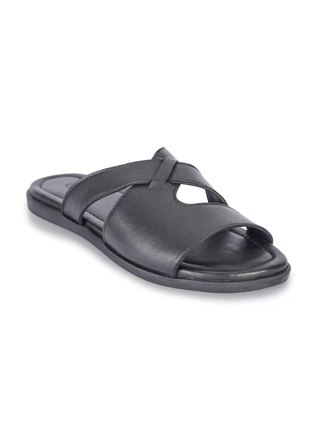 beaver men open toe leather comfort sandals