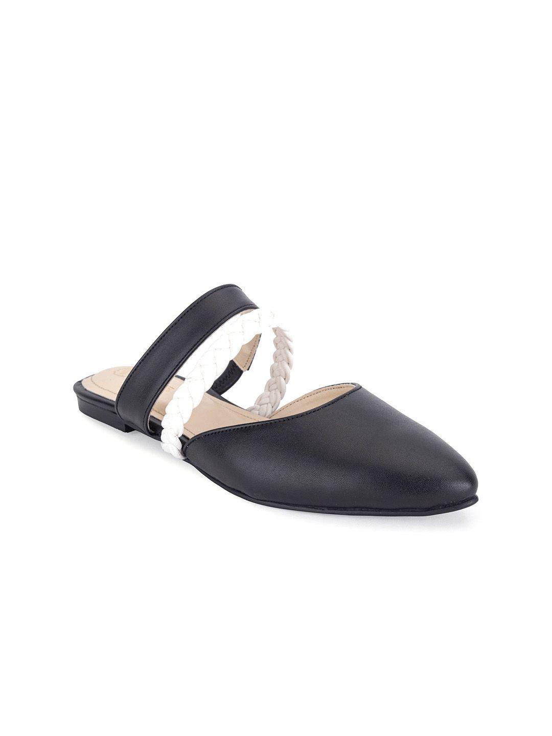 beaver strappy pointed toe mules
