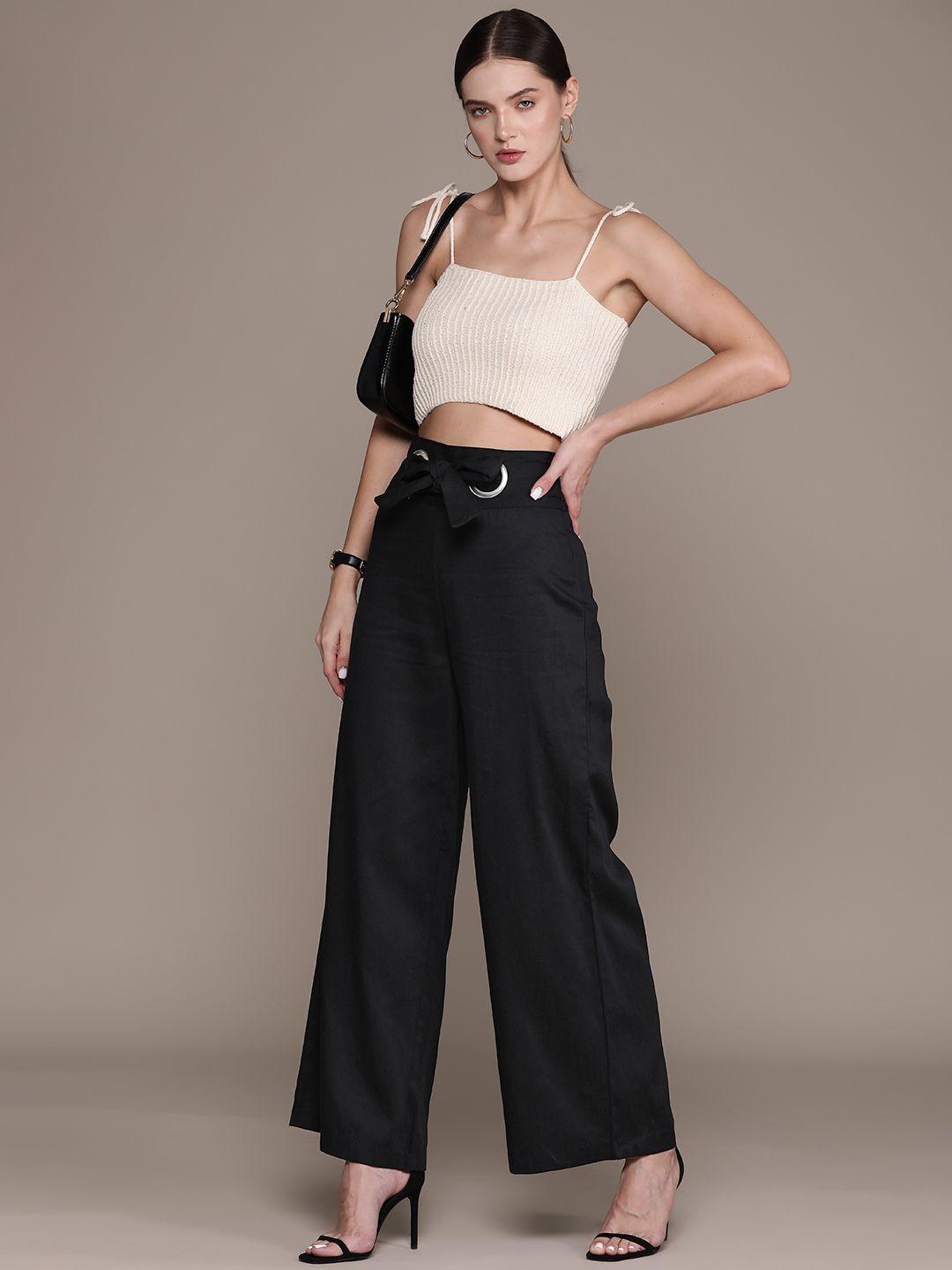 bebe all day high-rise parallel trouser