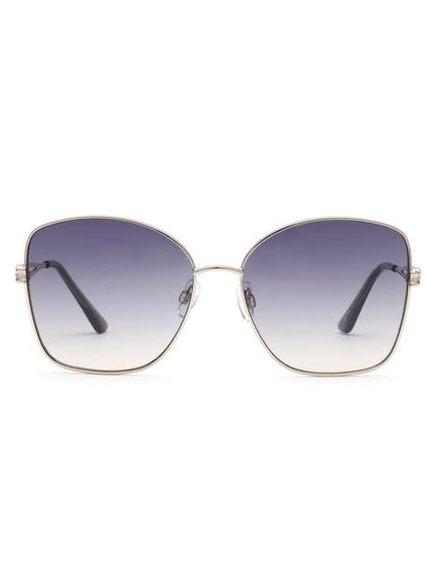 bebe blue square sunglasses for women