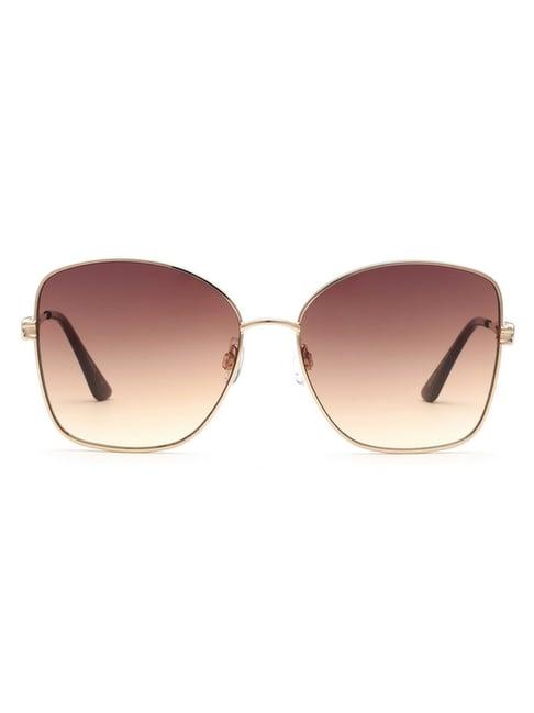 bebe brown square sunglasses for women