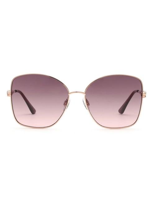 bebe pink square sunglasses for women