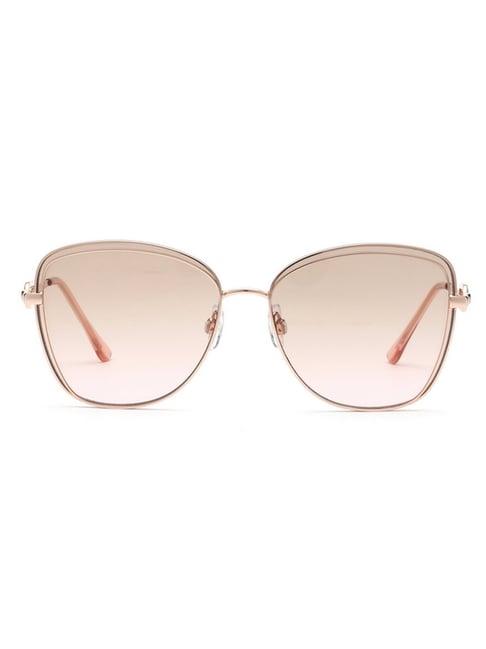 bebe pink square sunglasses for women