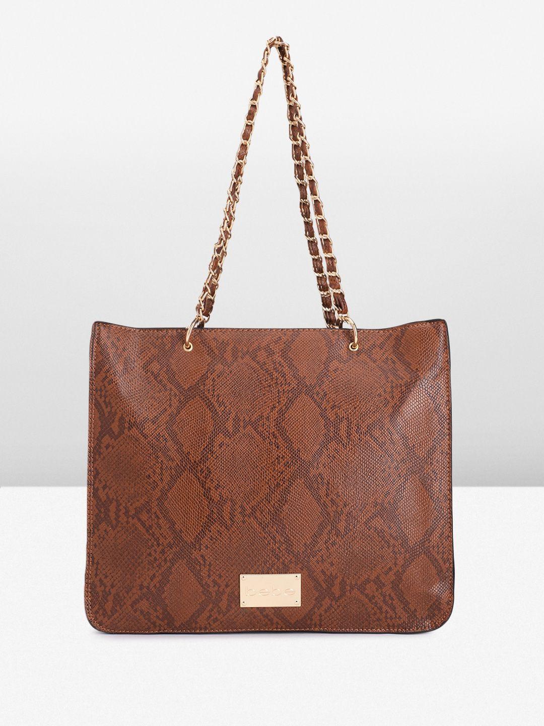 bebe textured shoulder bag