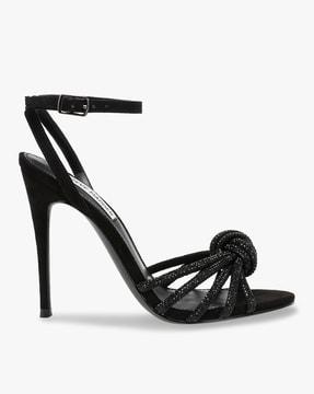 bedazzle embellished ankle-strap stilettos