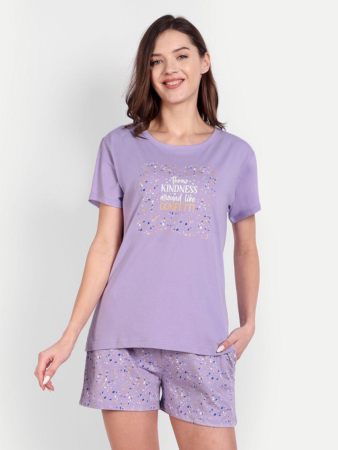 bedtime story printed pure cotton night suit