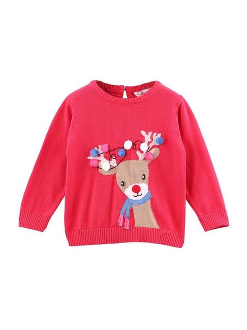 beebay kids red embroidered sweater