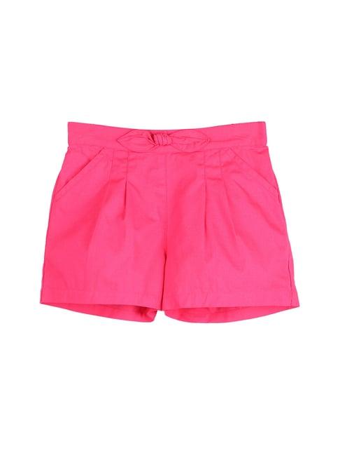 beebay kids fuchsia solid shorts
