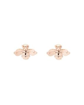 beelii double bee stud earrings