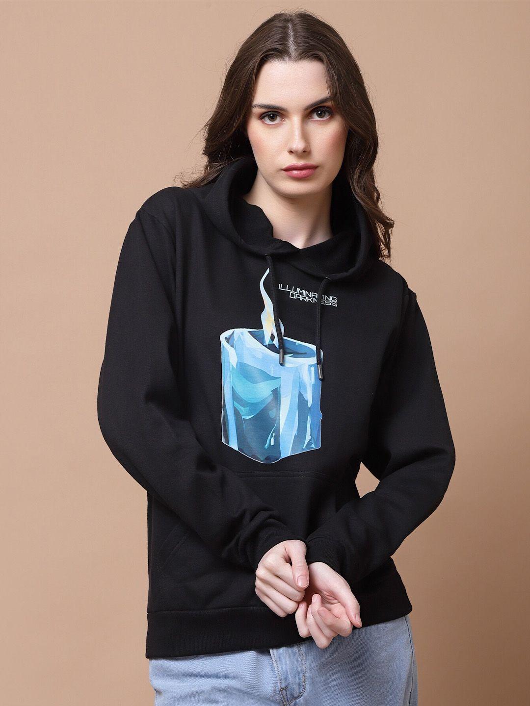 beetein lamhein graphic printed hooded cotton oversized pullover sweatshirt