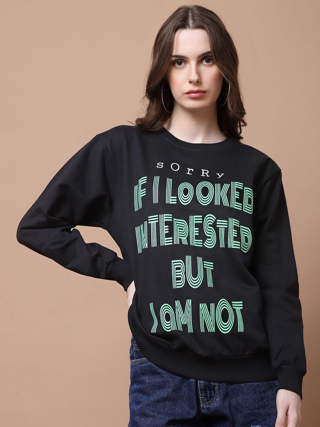 beetein lamhein typography printed cotton sweatshirt