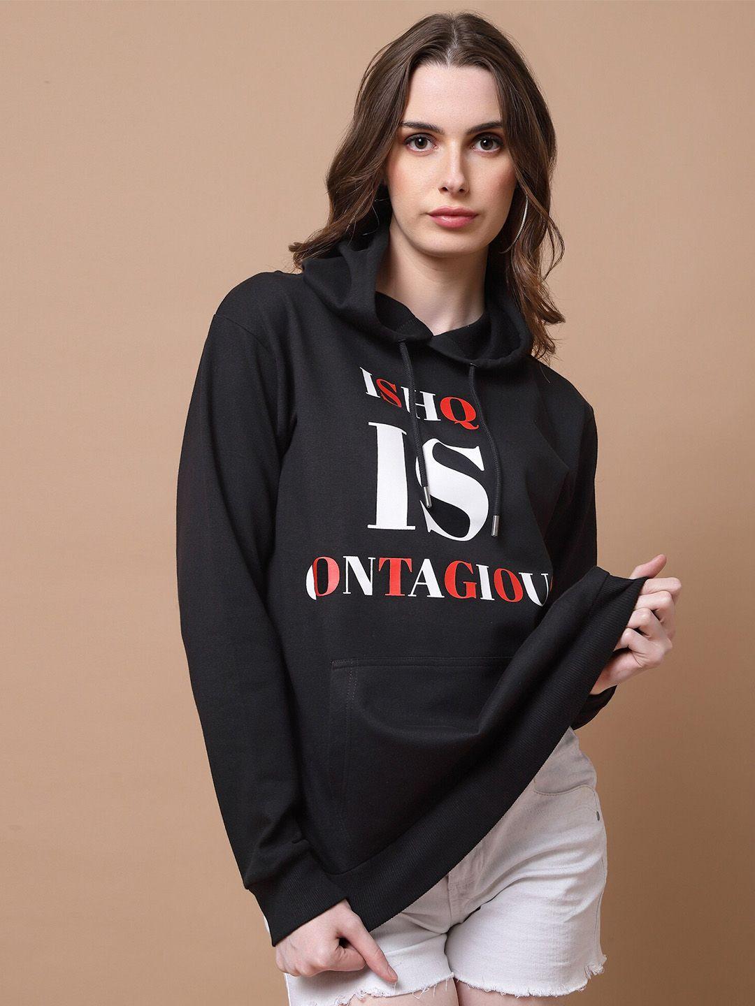 beetein lamhein typography printed hooded oversized sweatshirt