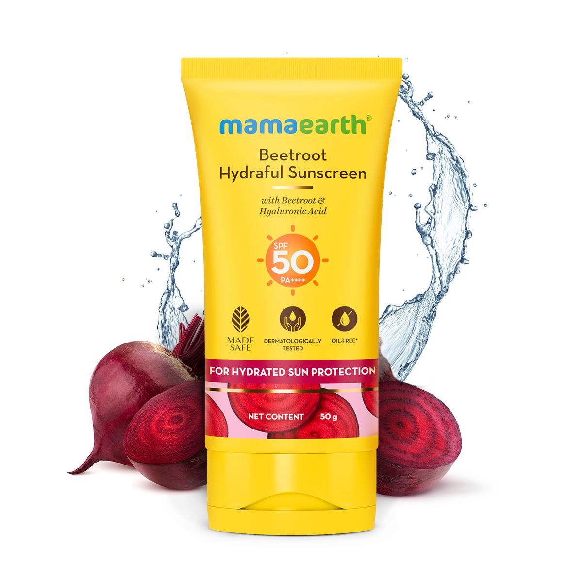 beetroot hydraful sunscreen with beetroot & hyaluronic acid - 50 g