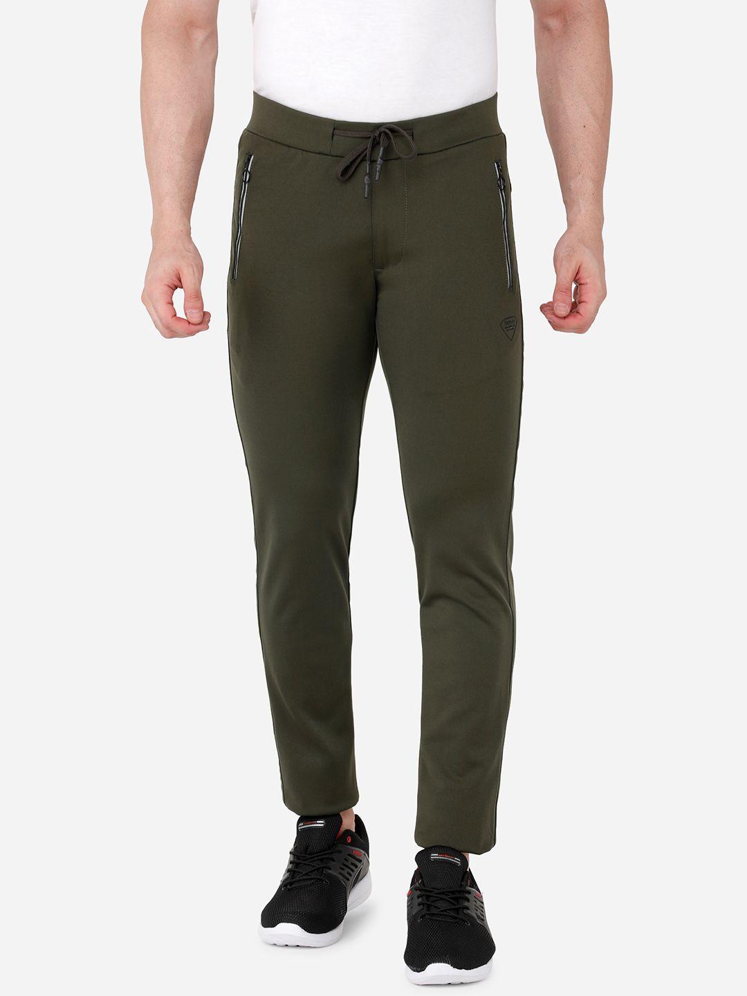 beevee men olive-green track pants