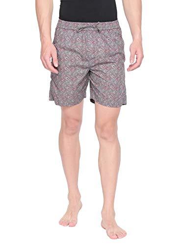 beevee mens grey elasticated shorts with drawstring(grey;32)