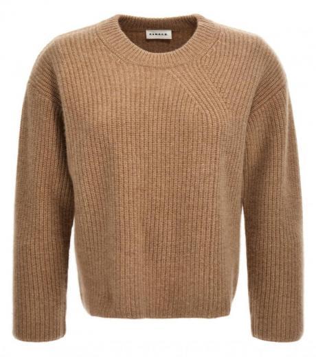 beige cashmere sweater