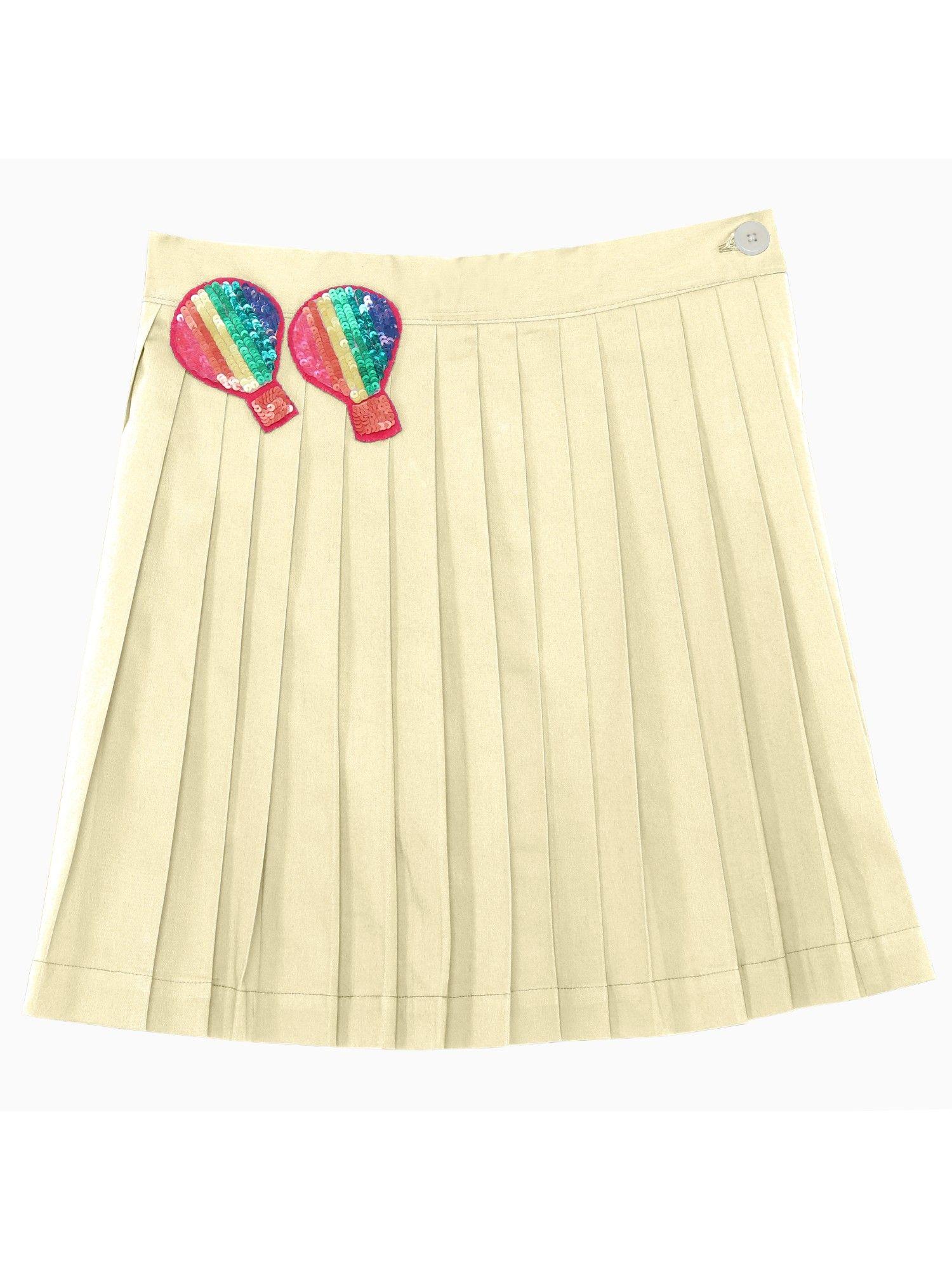 beige embellished madeline skirt