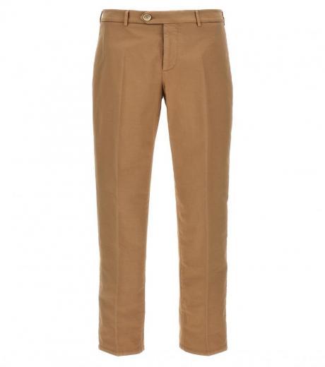 beige garment dyed trousers