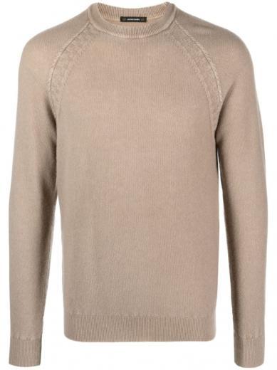 beige knitted sweater
