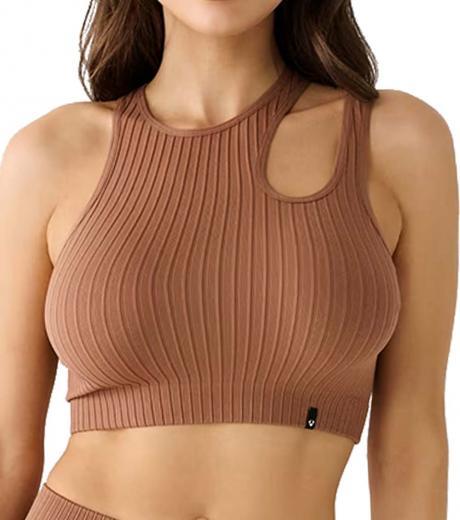 beige seamless cut out top