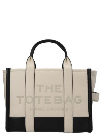 beige the colorblock medium tote shopping bag