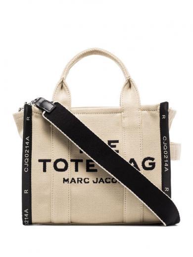 beige the jacquard small tote bag