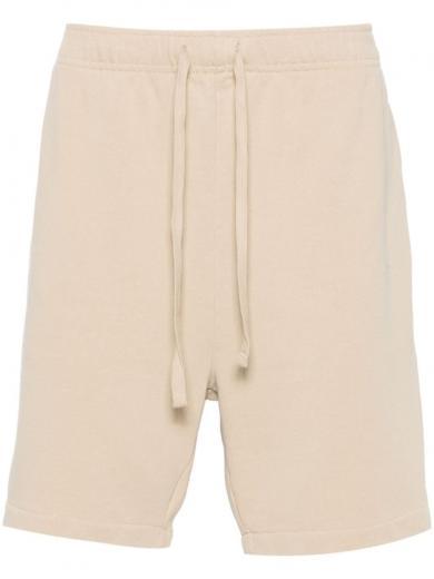 beige  patch pocket shorts